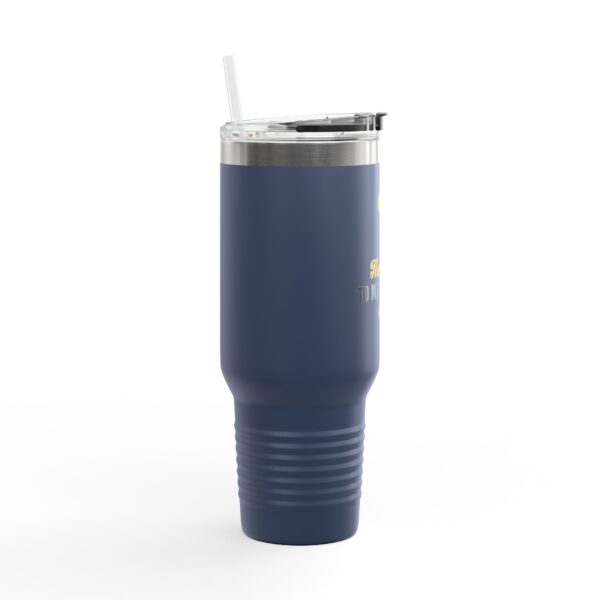 Inspirational Insulated Travel Mug - 40oz, "I Am The Answer To My Ancestors’ Aura" - Image 2