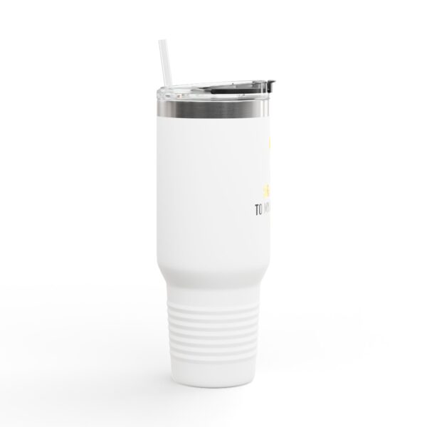 Inspirational Insulated Travel Mug - 40oz, "I Am The Answer To My Ancestors’ Aura" - Image 5