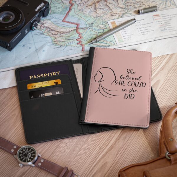Passport Cover for Stylish Muslim Women - Rose Pink Travel in Style - Image 4