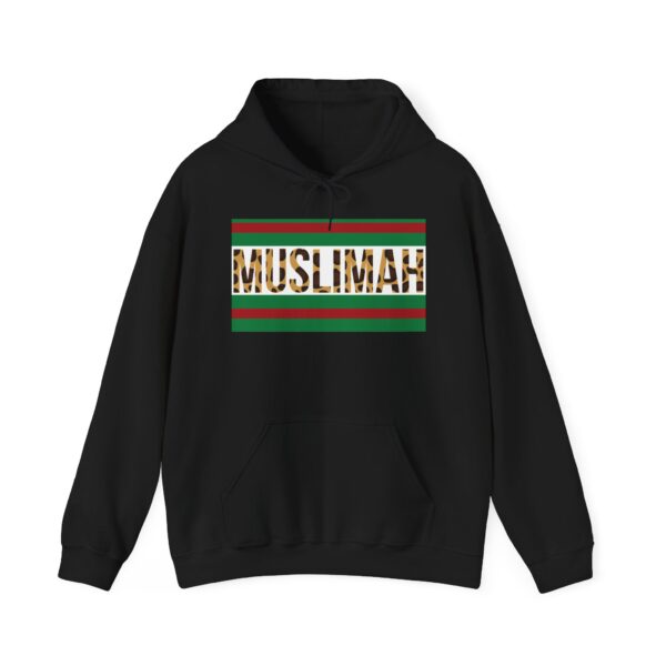 Muslimah Leopard Black Hooded Sweatshirt - Image 4