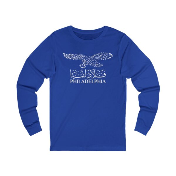 Philadelphia Arabic Calligraphy Eagle  Long Sleeve Tee - Image 7