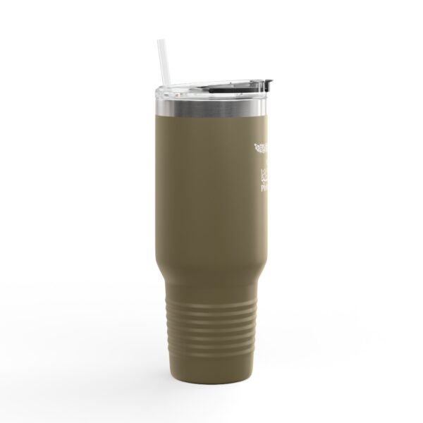 Philadelphia Calligraphy Arabic Eagle Insulated Travel Mug - 40oz Coffee/Water Tumbler with Straw - Image 5
