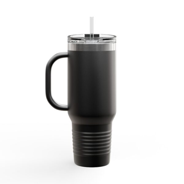 Philadelphia Calligraphy Arabic Eagle Insulated Travel Mug - 40oz Coffee/Water Tumbler with Straw - Image 4