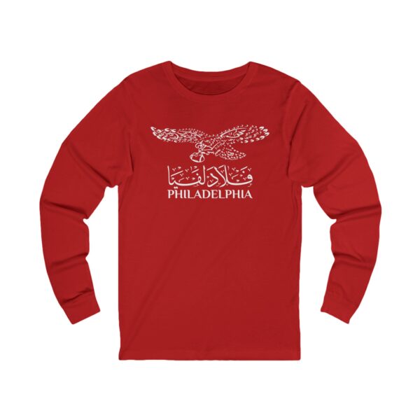 Philadelphia Arabic Calligraphy Eagle  Long Sleeve Tee - Image 9